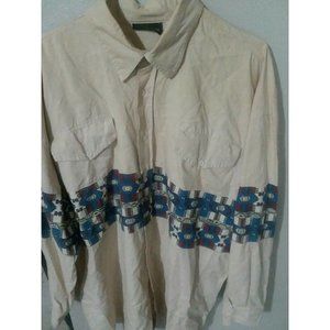 Western Shirt Mens's  XL Western Signature EdsWest  Aztec Button Down Cowboy